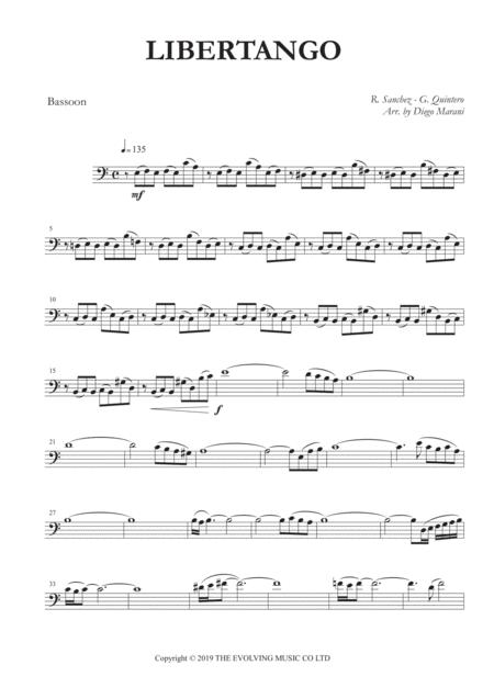 Libertango For Bassoon And Piano Sheet Music