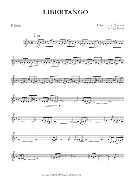 Libertango For Horn And Piano Sheet Music