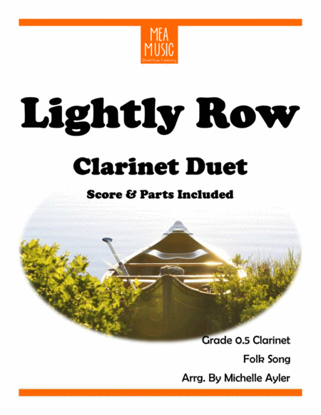 Lightly Row Duet Clarinet Sheet Music