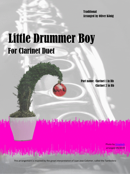 Little Drummer Boy For 2 Clarinets Sheet Music