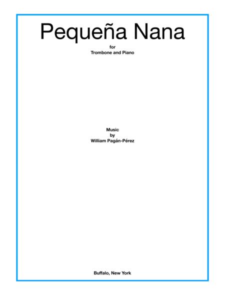 Free Sheet Music Little Lullaby Pequea Nana For Trombone And Piano