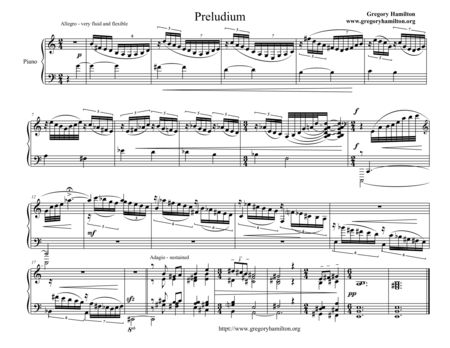 Free Sheet Music Little Suite For Piano I Preludium