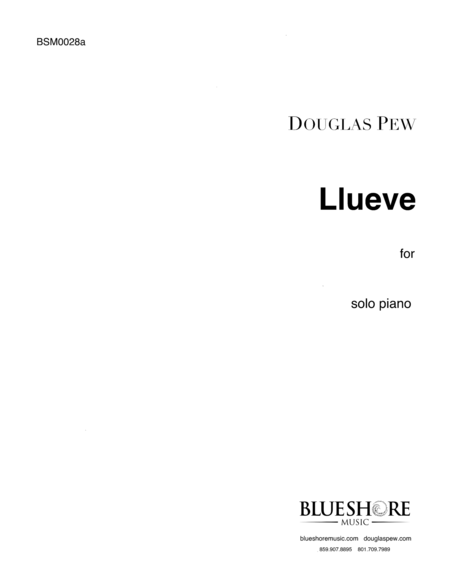 Llueve It Rains Sheet Music