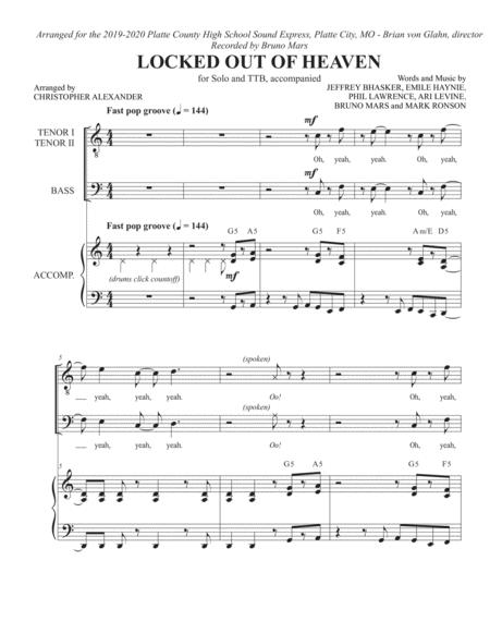 Locked Out Of Heaven Octavo Sheet Music