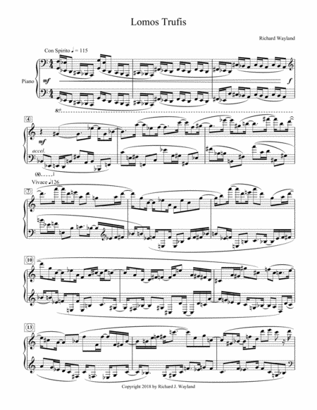 Free Sheet Music Lomos Frutis