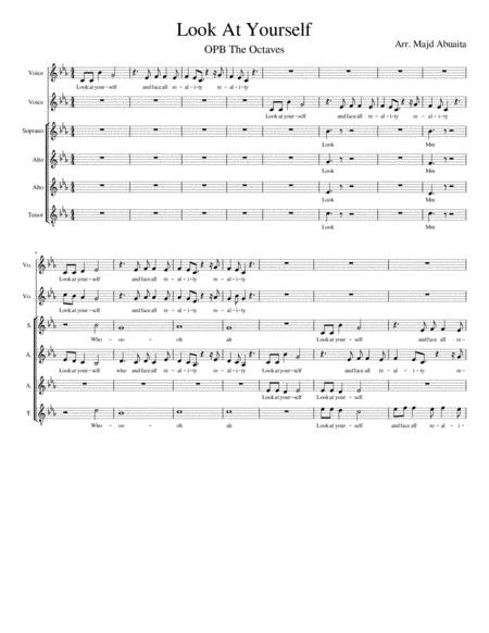 Free Sheet Music Look At Yourself