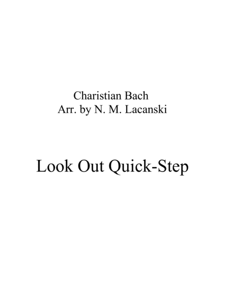 Look Out Quick Step Sheet Music