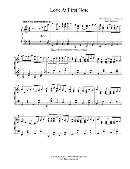 Love At First Note Sheet Music