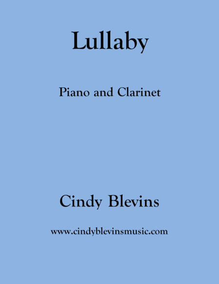 Lullaby For Piano And Clarinet Sheet Music