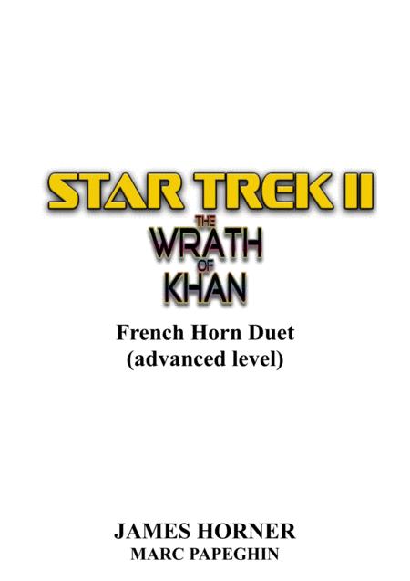 Main Title From Star Trek Ii The Wrath Of Khan French Horn Duet Advanced Level Sheet Music