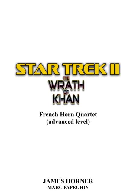 Main Title From Star Trek Ii The Wrath Of Khan French Horn Quartet Advanced Level Sheet Music