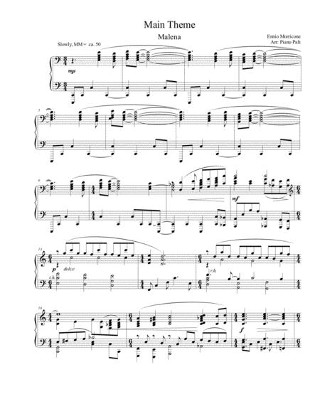 Malena Main Theme Sheet Music