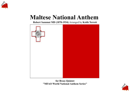 Maltese National Anthem For Brass Quintet Sheet Music