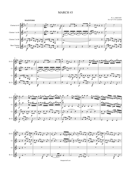 March 3 Sheet Music