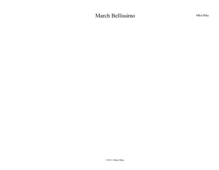 March Bellissimo Sheet Music