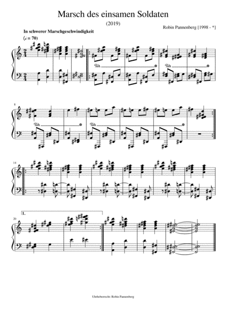 March Of The Lonely Soldier Sheet Music