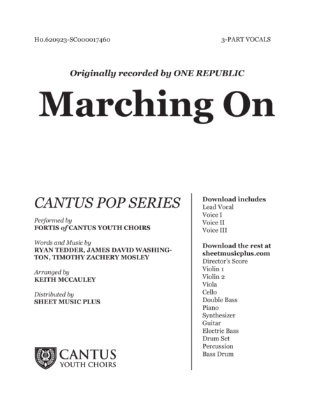 Marching On Vocals Sheet Music