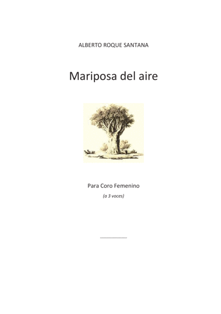 Free Sheet Music Mariposa Del Aire