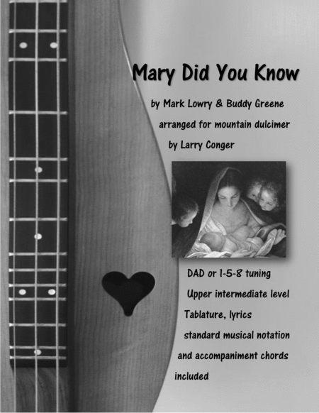 Free Sheet Music Mary Did You Know Solo