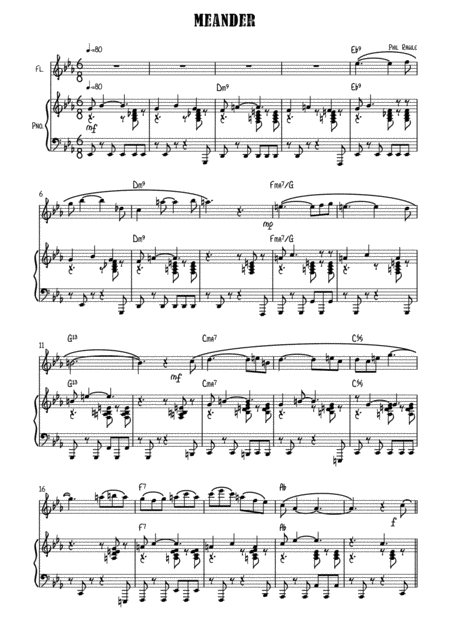 Meander Flute Solo Sheet Music