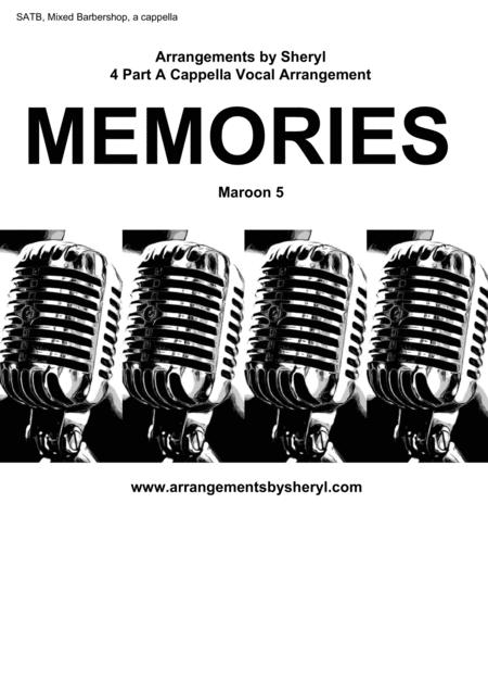 Memories Satb Choral Pricing Sheet Music