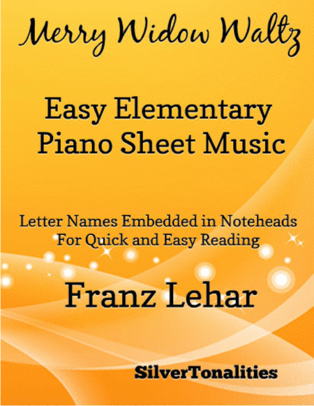 Merry Widow Waltz Easy Elementary Piano Sheet Music Sheet Music