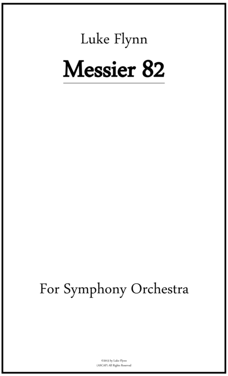 Messier 82 Sheet Music