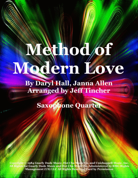 Method Of Modern Love Sheet Music