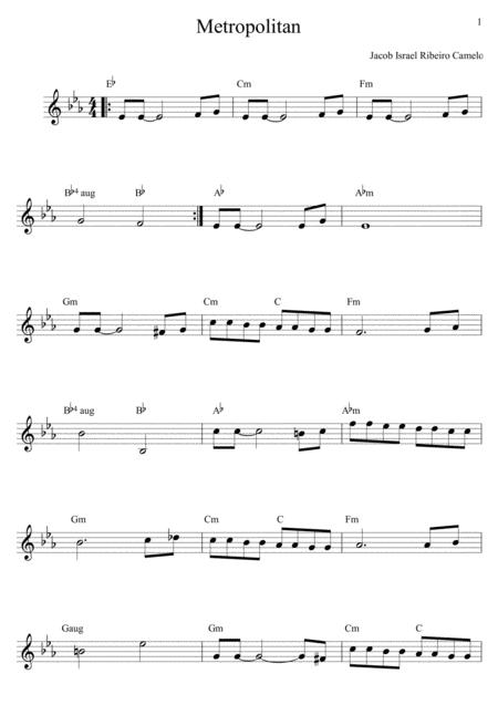 Free Sheet Music Metropolitan