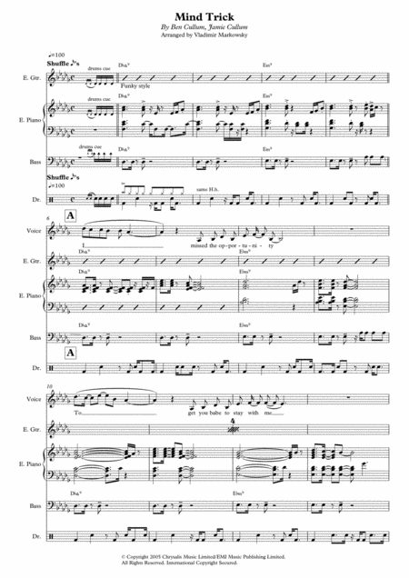 Mind Trick Sheet Music