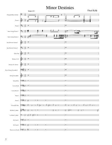 Free Sheet Music Minor Destinies