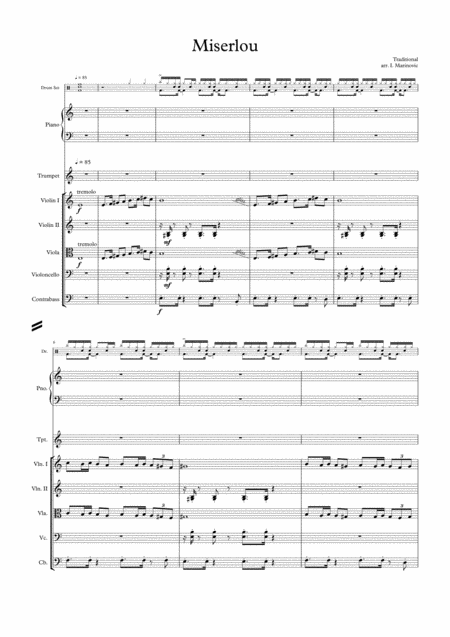 Free Sheet Music Misirlou For String Orchestra