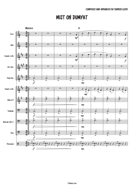 Free Sheet Music Mist On Dumyat Concert Band Small