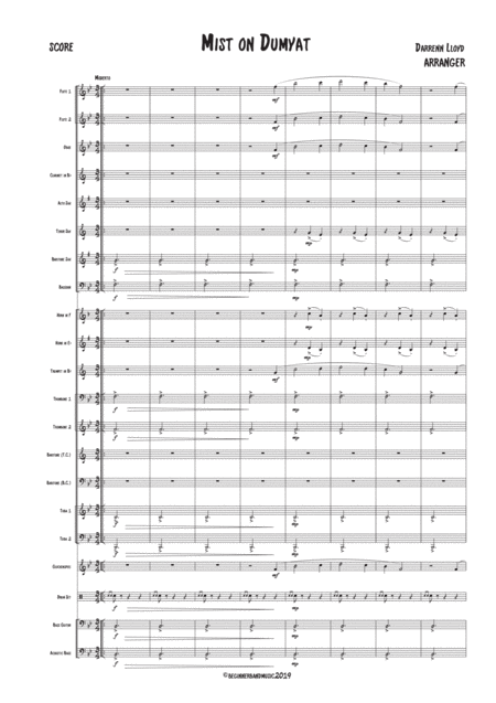 Mist On Dumyat Flexible Concert Band Sheet Music