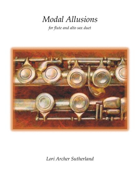 Free Sheet Music Modal Allusions For Flute Alto Sax Duet