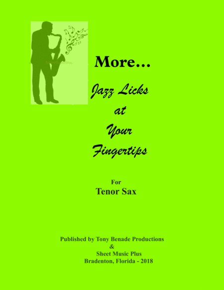 More Jazz Licks At Your Fingertips For Tenor Saxophone Sheet Music