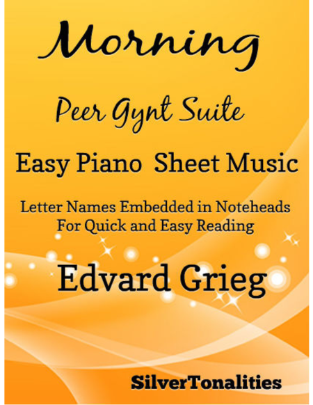 Morning Peer Gynt Suite Easy Piano Sheet Music Sheet Music