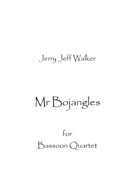 Mr Bojangles Sheet Music