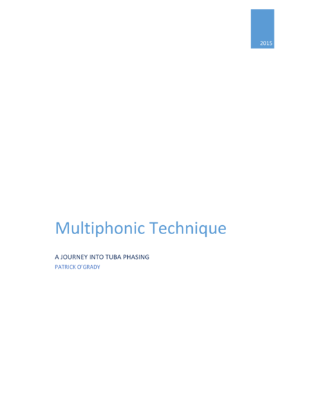 Multiphonics For Tuba Sheet Music