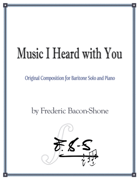 Music I Heard With You Sheet Music