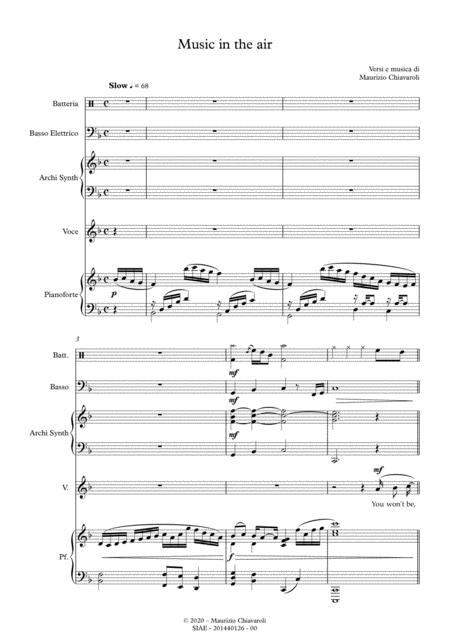 Music In The Air Band Version Sheet Music