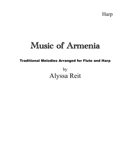 Music Of Armenia Sheet Music