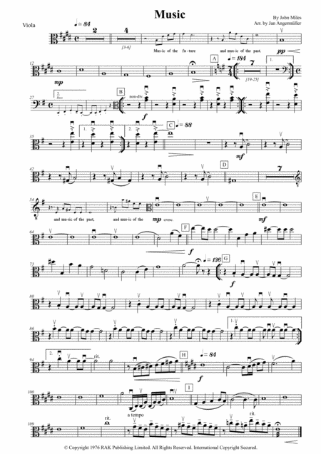 Music Play Along For Viola Sheet Music