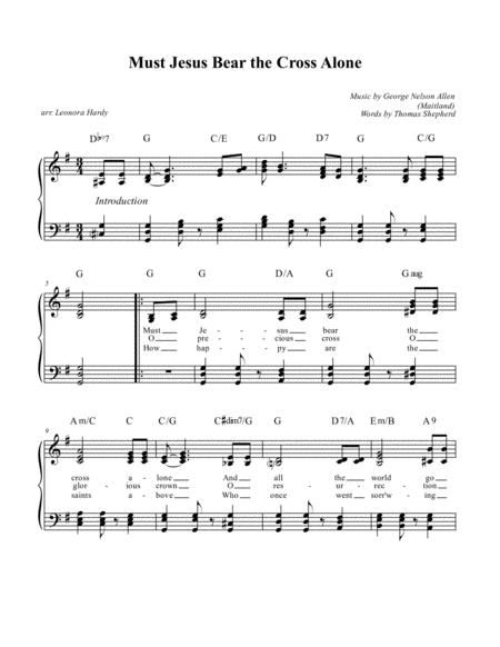 Must Jesus Bear The Cross Alone Sheet Music