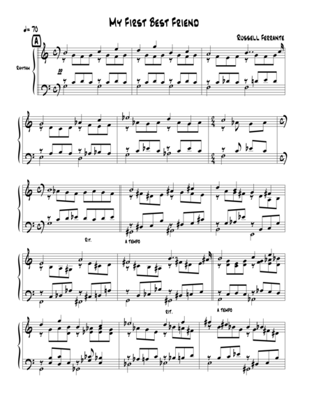 My First Best Friend Sheet Music