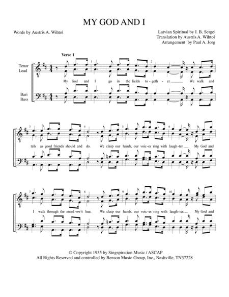 My God And I Sheet Music