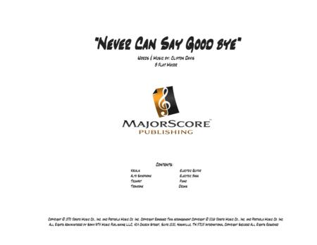 Free Sheet Music Never Can Say Goodbye 8 Piece Vocal Bb Major