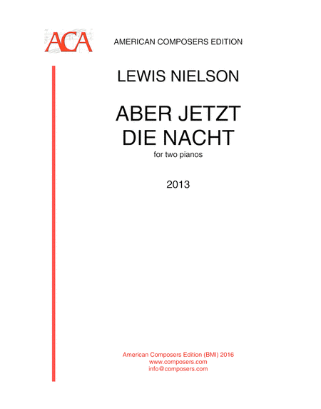 Nielson Aber Jetzt Die Nacht Sheet Music