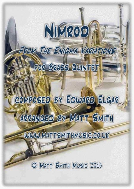 Nimrod From The Enigma Variations By Edward Elgar Brass Quintet Sheet Music