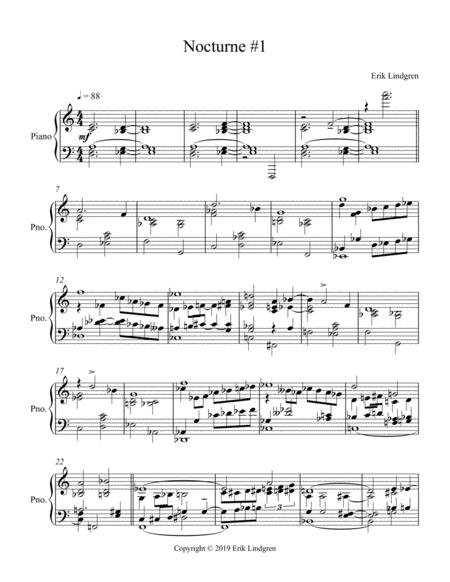 Free Sheet Music Nocturne 1
